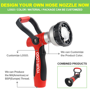 SUNSHINE Pistolet d'arrosage manuel en métal robuste <span class=keywords><strong>à</strong></span> pression élevée (120 psi) avec poignée ergonomique et modes de pulvérisation réglables pour pelouse - Product Image 2