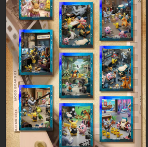 Tableau d'art Shikishi personnalisé DL Pokémon, Série Cloud Post Office, Illustration Anime, Impression à <span class=keywords><strong>la</strong></span> feuille d'or, Carte de collection, Décoration murale - Product Image 5