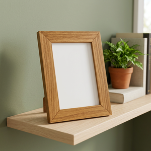 Walnut Wood Handmade Lightweight <b>Photo</b> <b>Frame</b> 11x13 <b>8x10</b> Mat Tabletop Installation Dark Gray/Blue Aqudus Saleem SH-INLY-001 - Product Image 2