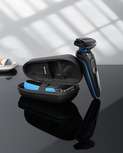 <span class=keywords><strong>Braun</strong></span> <span class=keywords><strong>serie</strong></span> <span class=keywords><strong>3</strong></span> 5 rasoio da viaggio custodia protettiva durevole EVA cerniera portatile custodia quotidiana sicura multifunzionale - Product Image 6