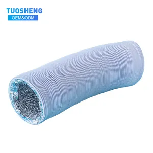 Air Conditioning Aluminum Foil Flexible Hvac Duct Hose For Exhaust And Ventilation