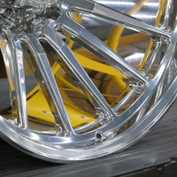 Roue forgée Viorock: chromée, multi-rayons, 18 - 24 pouces, 5*120, pour F150 G63 G65 F350 Range Rover Pardo Land Cruiser