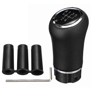 Poignée de levier de vitesses de voiture en cuir universelle 5 6 vitesses avec voyant lumineux LED, design ergonomique - Product Image 2