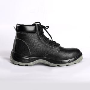 Vente en gros à bas prix Chaussures de sécurité de jogging de sécurité en cuir gaufré à bout en acier coupe moyenne - Product Image 3
