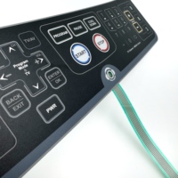 Teclado de Membrana Personalizado OEM con Domo Metálico Táctil y Cable Flexible para Equipos Audiovisuales