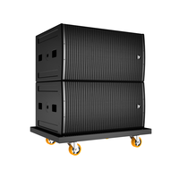 VATASA CORE-28B Double 18 pouces Haute Puissance 2200W 4 Subwoofers Conception Band-Pass AES pour les tournées, les clubs et les lieux extérieurs