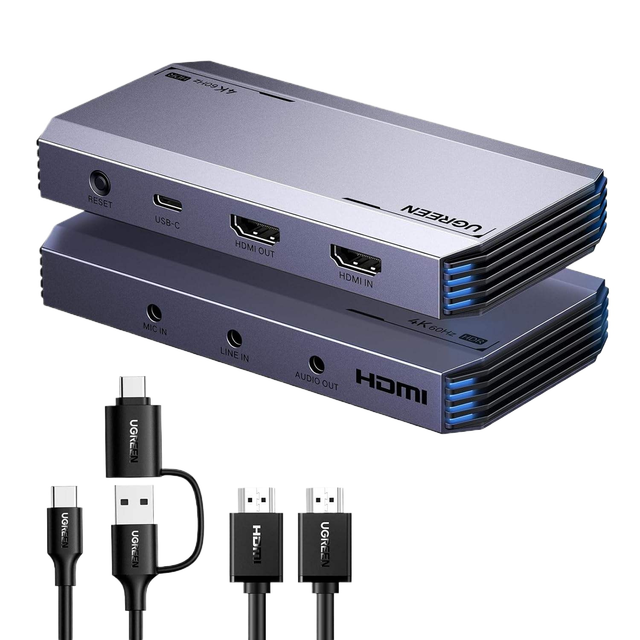 4K60Hz Capture Card Ultra HD Video Capture Card 1080P240Hz USB 3.0 Ultra-Low Latency with VRR and HDR