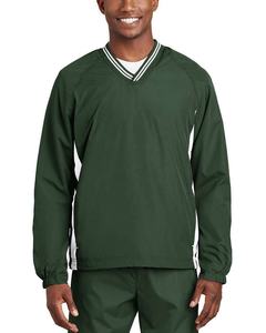 Logotipo bordado personalizado deportes viento camisa atlética pulóver rompevientos Anorak viento lluvia chaqueta V cuello camisetas hombres manga larga - Product Image 4