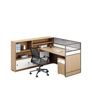 Conjunto de <span class=keywords><strong>Escritorio</strong></span> y Silla de Oficina <span class=keywords><strong>en</strong></span> Forma de <span class=keywords><strong>L</strong></span> <span class=keywords><strong>para</strong></span> Empresas, <span class=keywords><strong>para</strong></span> 4 o 6 <span class=keywords><strong>Personas</strong></span>, Muebles de Oficina Comerciales Modernos y Sencillos - Product Image 5