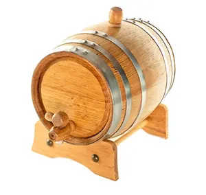 高品质2升手工制作使用美国橡木陈酿威士忌啤酒葡萄酒木桶