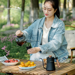กาต้มกาแฟแบบแก้ว Campout พร้อมกรองทรงกลมแบบเพชร ใช้งานง่าย พกพาสะดวก เหมาะสำหรับกิจกรรมกลางแจ้ง - Product Image 5