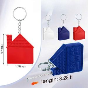 Cinta Métrica Personalizada con Forma de Casa, Regalo Souvenir con Logotipo Único, Llavero Promocional Personalizado - Product Image 2