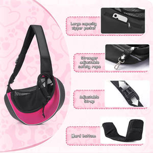Free sample Large <b>Pet</b> Dog Mesh <b>Sling</b> Harnesses Carry Backpack Carrier Travel Tote Should Bag - Product Image 2