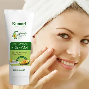 Pelle sensibile alla crema per la depilazione del viso