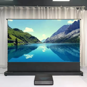 Pantalla de proyector de suelo de <span class=keywords><strong>100</strong></span> <span class=keywords><strong>pulgadas</strong></span>, pantalla de elevación de suelo eléctrico ALR, <span class=keywords><strong>TV</strong></span> láser de Cine en Casa 4K HD - Product Image 1