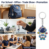Porte-clés en PVC souple 3D, forme personnalisée, logo en caoutchouc, pour cadeau promotionnel d'entreprise, vente en gros