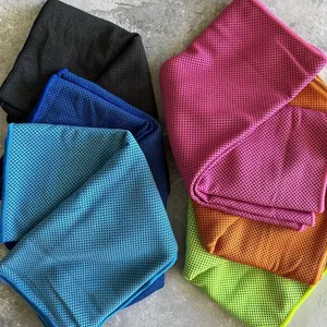 Hot Sale UV Protection Traveling Gym Sport Ice Cool Towel Instant Cooling Towel With Mesh Bag