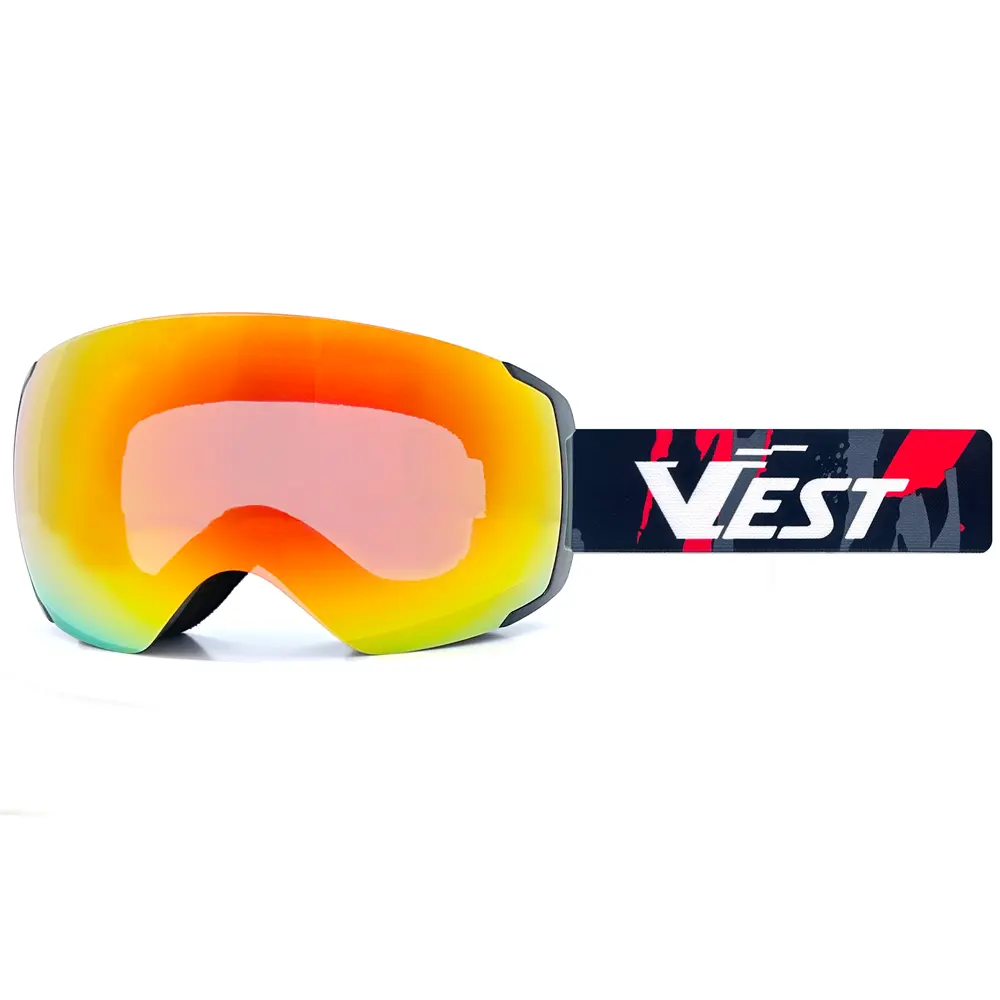 Lentes magnéticas intercambiables de doble capa, gafas de nieve antiniebla, monopatín, gafas de Snowboard, gafas de esquí personalizadas OEM