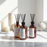 Diffuseur de parfum à bâtonnets grande capacité 200 ml, écologique, sans BPA, sans alcool, artisanal, senteurs personnalisables, huile parfumée