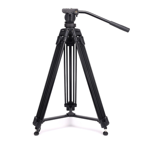 Professional Video <strong>Tripod</strong> With Wheels 5Kg Payload Camera <strong>Tripod</strong> Head Spreader US Warehouse Stock Fast Shipping - Product Image 2