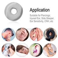 Oreiller de sommeil en peluche de soie de qualité supérieure en forme de fleur avec trou de soutien du cou pour protéger de la douleur et offrir confort