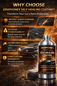 GRAPHONEX Revestimiento Líquido Autoregenerativo Premium 1L Transparente Protección Avanzada Contra Rayones Hidrofóbico Ultra Brillante para Autos - Product Image 2