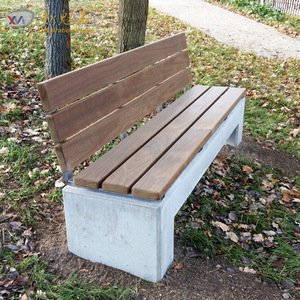 Nuevo Banco de Hormigón para Exteriores Magic Stone con Asiento de Madera para Parques y Paisajes - Product Image 3