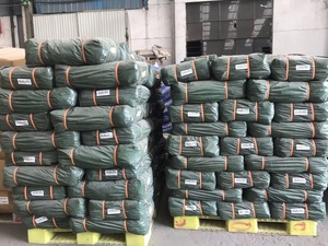 Triệu nhựa PE 4x5 bạt 200gsm tấm cho xe chống cháy màu xanh lá cây PE bạt - Product Image 5