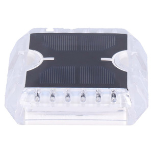 Borchie Stradali Riflettenti con Luce Solare Lampeggiante <span class=keywords><strong>LED</strong></span> Rossa e Blu 1.2V Impermeabile IP68 in Lega di Alluminio Vendita all'Ingrosso - Product Image 3