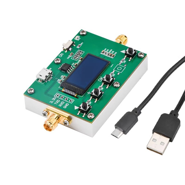 Rf 6G Adjustable signal Attenuator 0-31.75dB Step-by-step OLED Display CNC Housing RF Module