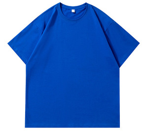 เสื้อยืดคอกลมลำลอง สตรีทแวร์ สปอร์ต ยิม วินเทจ แบบสั่งทำพิเศษ เนื้อผ้าหนา โอเวอร์ไซส์ ผ้าฝ้าย 100% เสื้อยืดพิมพ์ลายโลโก้แบรนด์สำหรับผู้ชาย - Product Image 4