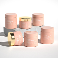 Pot de Crème Cosmétique Vide de Luxe 50g avec Bouchon Vissant en Plastique pour Emballage de Soins de la Peau, Crème pour les Yeux et Lotion avec Logo Personnalisé