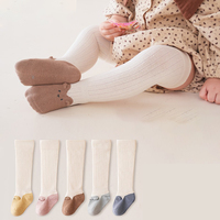 Chaussettes en maille blanches classiques pour bébé, fines, très élastiques, avec oreilles 3D, en jacquard tricoté, écologiques, respirantes, séchage rapide, pour l'été