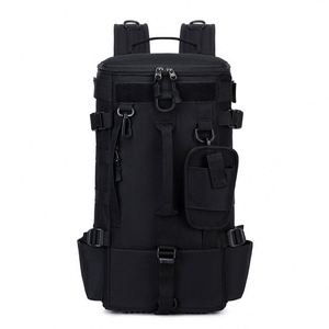 Waterproof Zipper Backpack Outdoor Fishing Gear <b>Rod</b> <b>Holder</b> Large Capacity Durable Polyester Sports Travel Bag - Product Image 2
