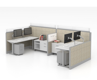 Mobilier moderne pour bureau de direction, ensemble complet, cloison 2 places, poste de travail modulaire en mélamine pour la maison, le bureau et l'école