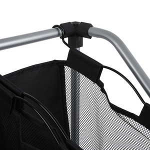 Hot Sell Easy Carry Dirty Clothes Metal <strong>3</strong> <strong>Compartment</strong> <strong>Laundry</strong> <strong>Basket</strong> With Wheels - Product Image 5