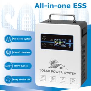 Générateur <span class=keywords><strong>solaire</strong></span> à batterie lithium 300W 500W 1000W, onduleur à onde sinusoïdale pure, ports USB/Type-C, alimentation portable de secours pour ordinateur portable - Product Image 1
