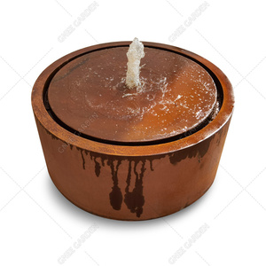 Eye-catching Customized Size Metal Water Feature Made Rusty Corten Steel High Pressure Safety Device Charcoal Grill Compatible - Product Image 2