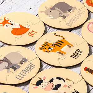 Trẻ em bằng gỗ của giáo dục câu đố cho trẻ <span class=keywords><strong>2</strong></span> tuổi Montessori câu đố đồ chơi bằng gỗ THẺ FLASH - Product Image 1