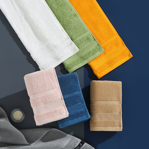 Pure Cotton <b>Towel</b> <b>Set</b> Rectangle 32s Yarn Skin-Friendly <b>Bath</b> <b>Towels</b> For Home And Gift Use - Product Image 4