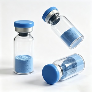 Polvo de Péptido Liofilizado Azul GHK-Cu Personalizable Directo de Fábrica, Grado Cosmético, Materia Prima, Suministro de China - Product Image 1