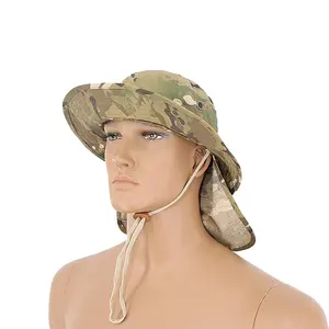 כפול בטוח מותאם אישית גברים של חיצוני טיולים טרקים הסוואה Caps חיצוני טקטי דלי כובע