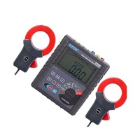 Dual Clamp Ground Resistance Tester High Accuracy Instrument Substation Tower Lightning-protection Ground for Work 1 Year IP67