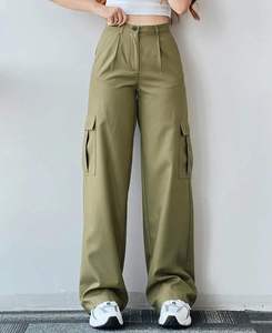 <span class=keywords><strong>Pantalon</strong></span> cargo <span class=keywords><strong>avec</strong></span> logo personnalisé de vente en gros <span class=keywords><strong>Pantalon</strong></span> de jogging de sport pour <span class=keywords><strong>femme</strong></span> <span class=keywords><strong>Pantalon</strong></span> droit à jambes larges <span class=keywords><strong>Pantalon</strong></span> taille haute <span class=keywords><strong>avec</strong></span> <span class=keywords><strong>poche</strong></span> - Product Image 2
