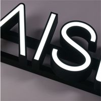 Enseigne LED extérieure 3D personnalisée OEM DakeSign, résistante à l'eau IP65, pour la publicité commerciale des centres commerciaux et des entreprises