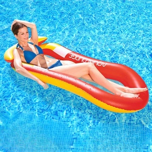 Venta al por mayor PVC adultos hamaca inflable Red de natación tela flotante cama almohadilla piscina flotador plataforma agua estera inflable niños - Product Image 5