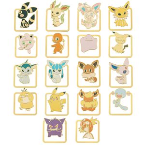 Penjepit Buku Kuningan Berukir Kartun Pokemon Kreatif, Emblem Berlapis Emas, Karakter Film & TV, Alat Tulis Pelajar - Product Image 1