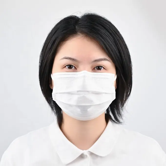 Yumuşak sıcak kulak askısı satış yüz maskeleri cerrahi 3 katlı wove beyaz tıbbi yüz maskesi cerrahi maske