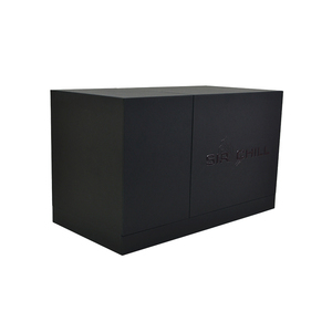 Luxury Custom Black Unique Double Door Open Wine Glass Gift Set <b>Box</b> Rigid <b>Magnetic</b> Closure Wine Gift <b>Box</b> - Product Image 6