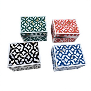 Premium MOP Mosaic Jewelry <b>Box</b> Luxury Handmade Organizer for Rings, Necklaces, Earrings, Accessories & Keepsake Storage - Product Image 1